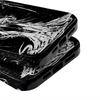 Lesklý kryt na telefon s sublimační úpravou Pevný plast + měkká skořepina TPU Černý s andělským vzorem Plně ochranný zadní kryt pro iPhone Samsung