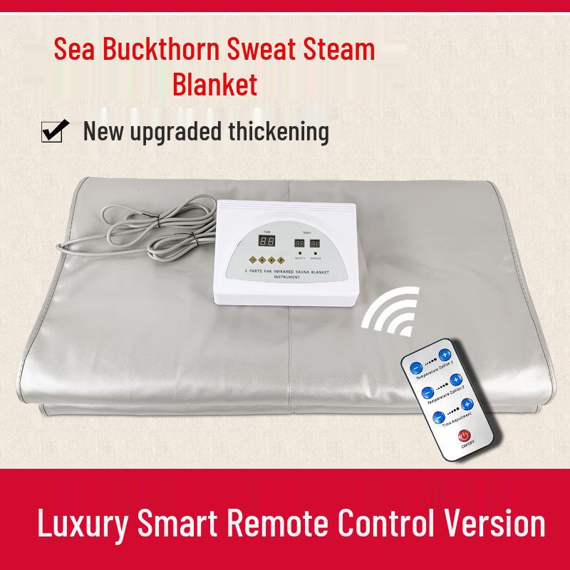 Far Infrared Sauna Blanket: Full Body Detox, Beauty Salon Heating, Sea Buckthorn Therapy 110V US Plug