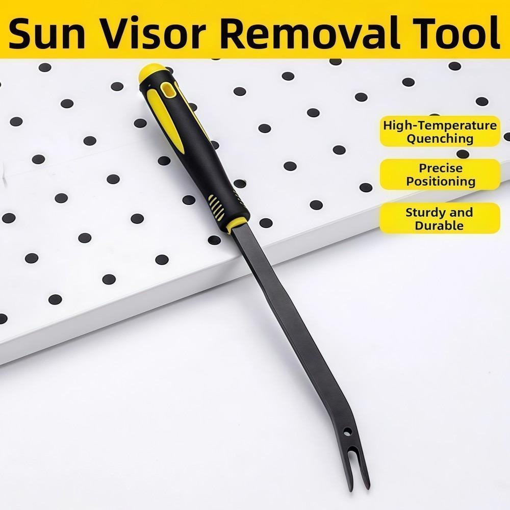 MultiPurpose Car Roof Handle Removal Tool Scratch-resistant Anti-slip Vehicle Clip Removal Hook Long Handle Steel Handle Pry Bar