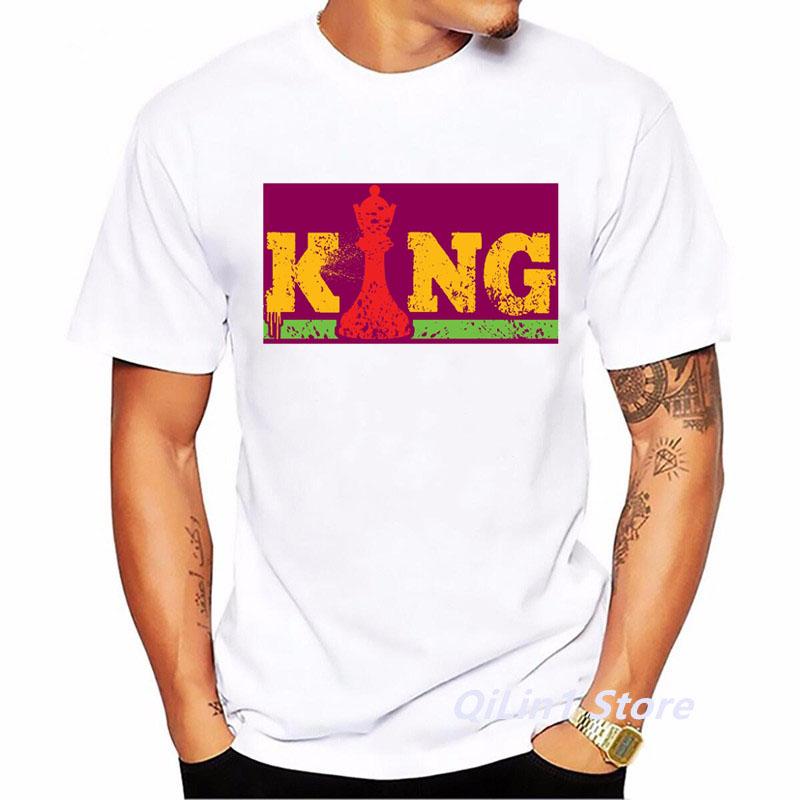 If You Lose The Queen You Might As Well Lose The Game Chess Print Funny T Shirts Men Summer Top White TShirt Graphic T Shirts