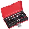 TONE Ratchet Screwdriver Set Bit Insertion 25 Pieces RDS20, & 6.35mm (1/4"), Red,