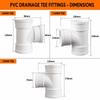 Corrosion-Resistant 3-Way Drainage Pipe Fittings White Drain Pipe Joint  Pipeline Accessories
