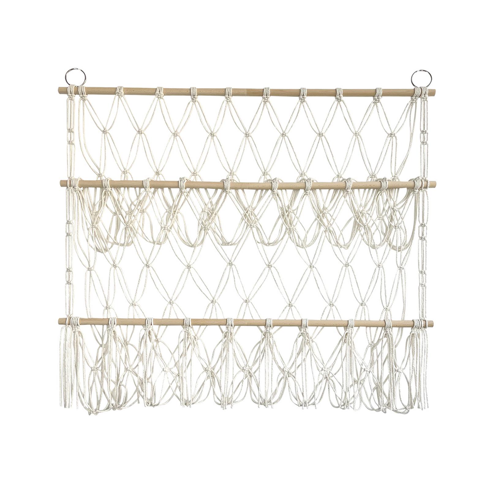 

Гамак для хранения мягких игрушек, органайзер в стиле бохо, мягкий подвесной органайзер, держатель для плюшевых игрушек для домашнего декора, игровой комнаты, детской спальни бежевый