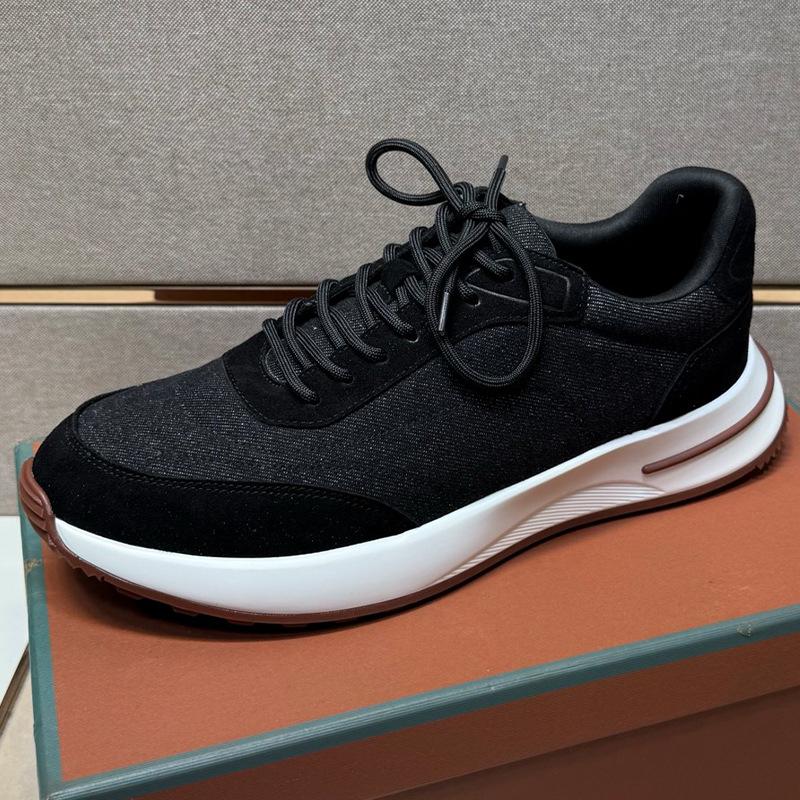 Men's waterproof casual sports shoes lace-up platform fashion trend comfortable versatile running shoes
