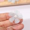 10pcs Cored Flowers Clothing Decoration Artificial Flower Pearl Stamens Clothing Patch  Hat