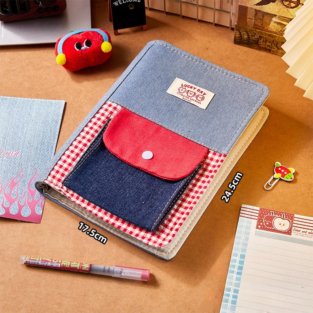 Denim Cloth Notebook Diary DIY Journal Notebook Scrapbook School Study Stationery Gift For Kids Students