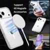 For iPhone 17 Pro Max Magnetic Case 2.0mm Scratch Resistant TPU+PC Clear Phone Cover
