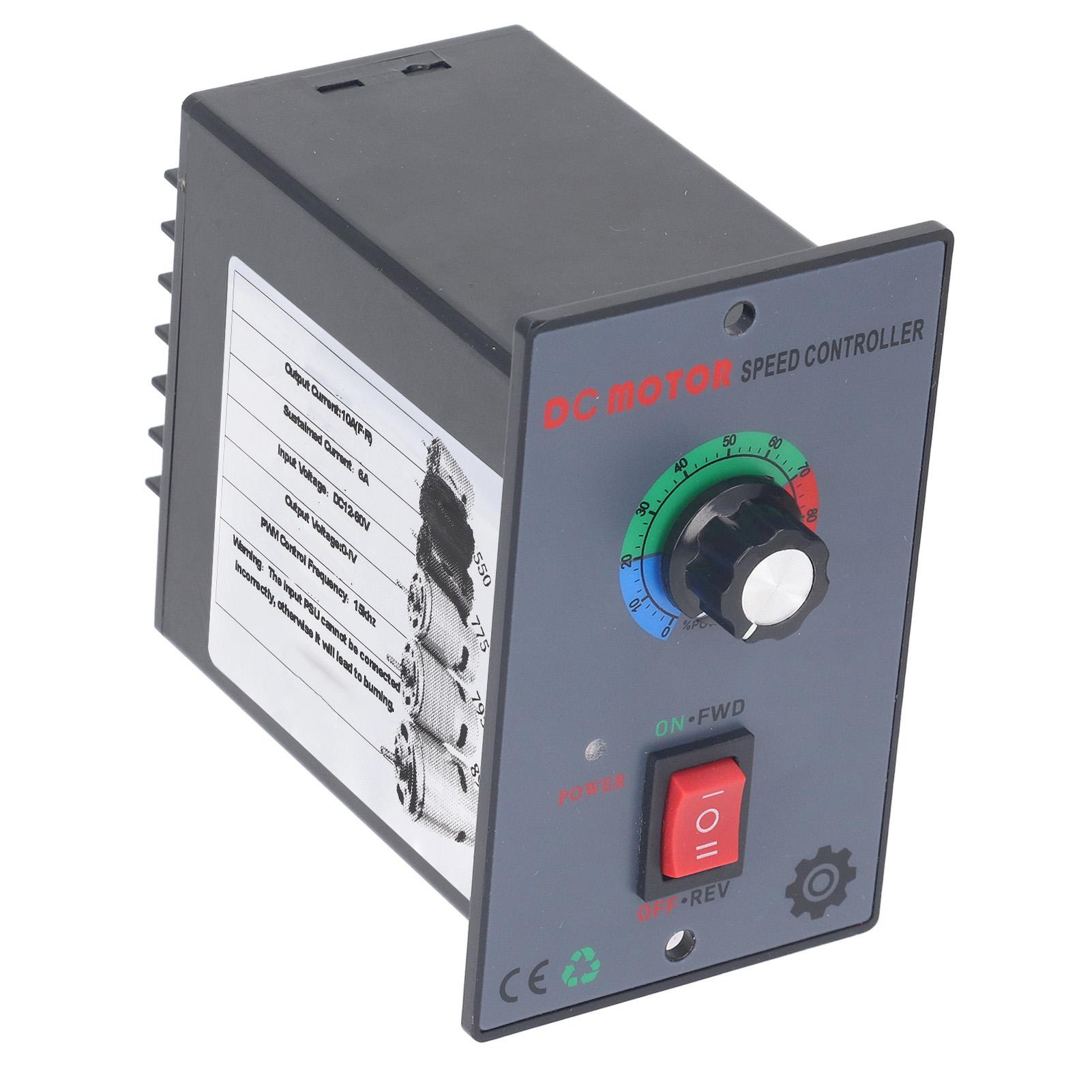 

Регулятор швидкості двигуна 10А CW CCW Регулятор-регулятор постійного струму для двигунів 550 775 795 895 Вхід 12-60В