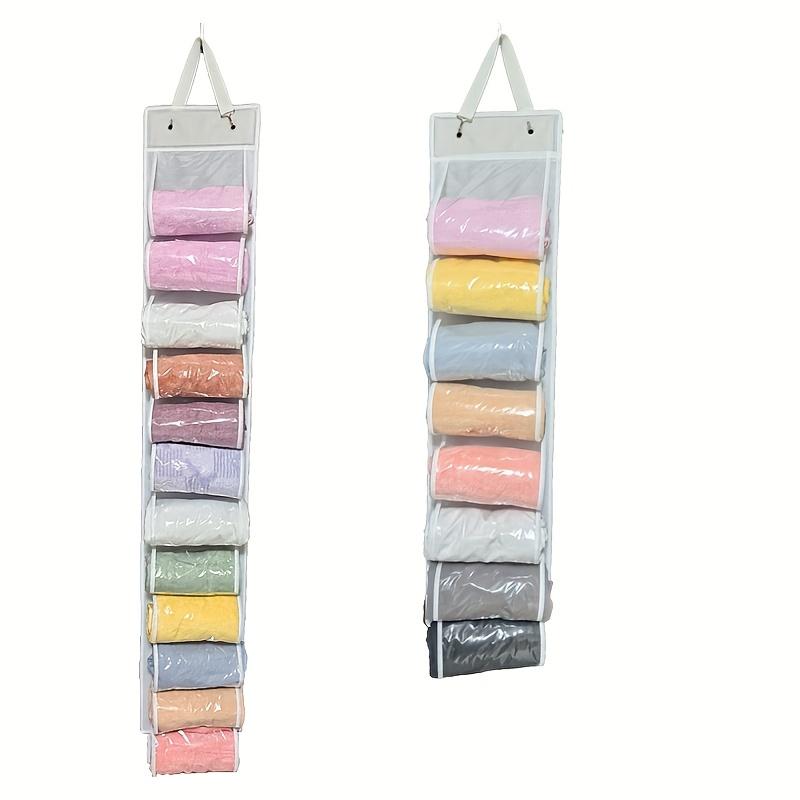 Pant Hanger Organizer - Foldable, Portable Clothes Rack with Zippered Compartments for Tights, Shirts, Jeans Space-Saving Design