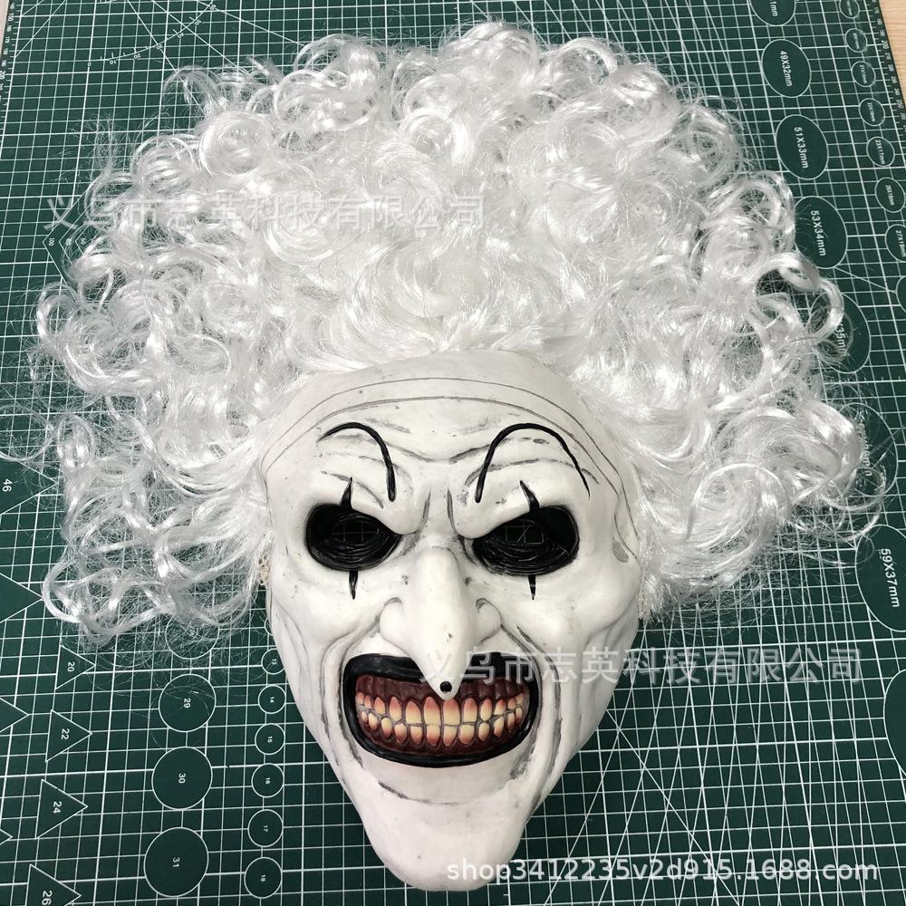 Best-selling Terrifying Clown Mask, Hat, Clown Headgear for Halloween Masquerade Horror Cos Props