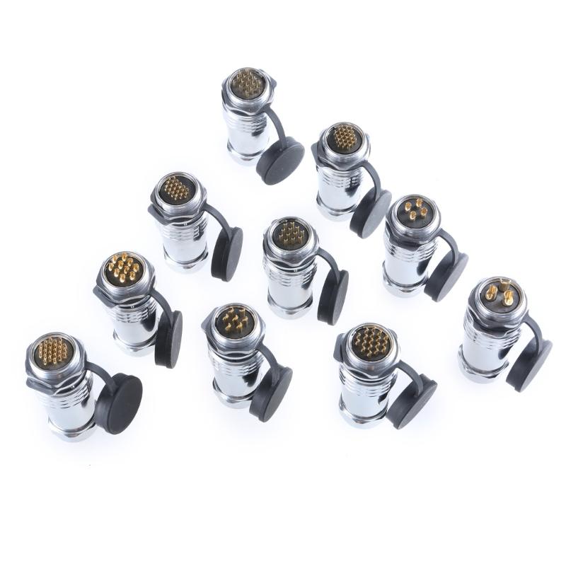 SF2810 Metal Aviation Connector SF2810 Plug SF2812 Socket Set Waterproof 3 To 26Pin Adapter for Photography Equipments
