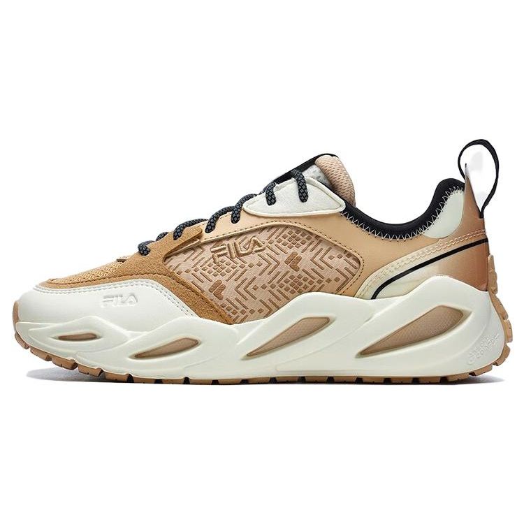 FILA Crypto Mesh Comfortable Lightweight Low-Top Casual Shoes Women sneaker Beige White F12W313101FBV