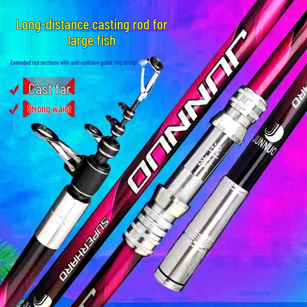 Daiwa Carbon Super Hard Long Cast Sea Fishing Rod Set with Movable Reel Seat