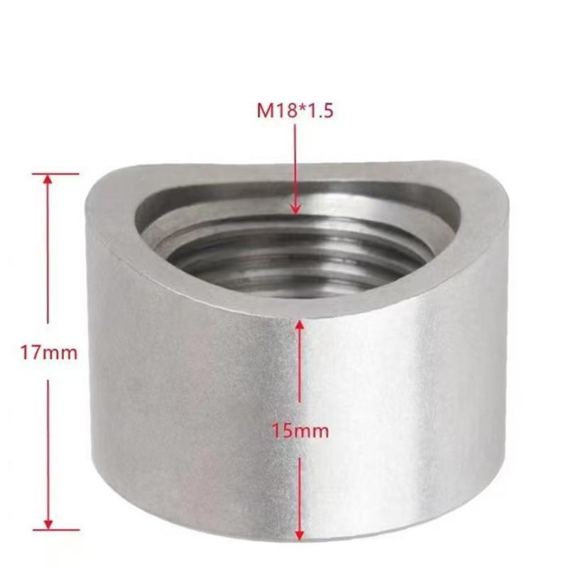 1Pc Oxygen Sensor Adapter Car Check Engine Light Fix Catalytic Mesh Oxygen O2 Sensor Spacer Adapter Mini Catalytic Converter