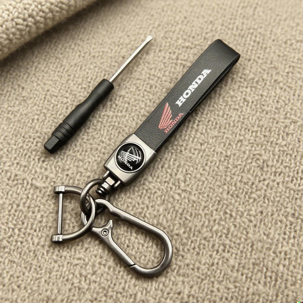 1Pcs Alloy Honda Motorcycle Keychain - Universal Fit Key Pendant for NSS350 CM300 CB500 CB650R CBR500R CB190 Accessories XD9