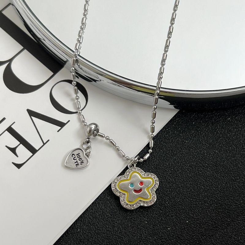 

Kansai Smiling Face XINGX Sweet Cool Girl Necklace Chain length 46.5cm + extended chain 7cm