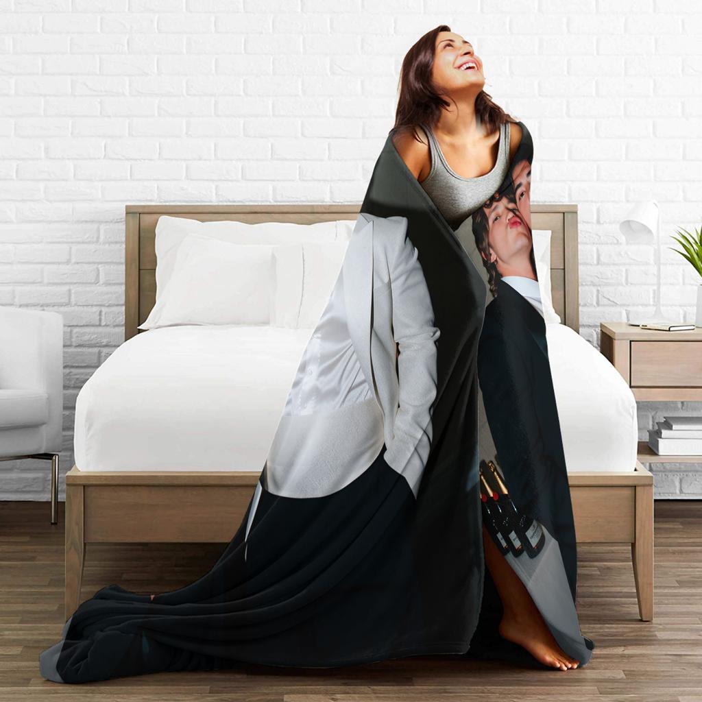 Heated Rivalry Soft Warm Blanket Camping Plush Throw Blanket Comfortable Couch Bed Flannel Bedspread Sofa Bed Cover