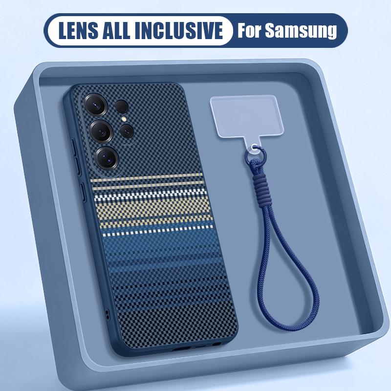 Carbon Fiber Pattern Case For Samsung S26 S25 Ultra S24 S23 FE S22 A15 A16 A17 A35 A36 A37 A54 A55 A56 A57 5G Hybrid Magnetic Matte Cover