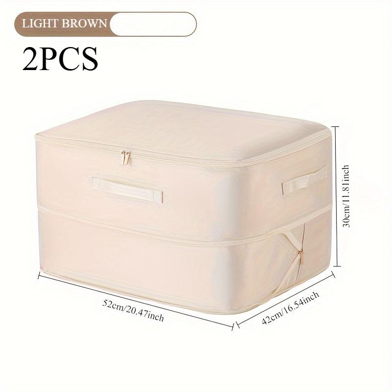 Heavy-Duty Self-Compressing Storage Bag - Portable Organizer for Clothes, Blankets & Quilts, Ideal for Closet Organization