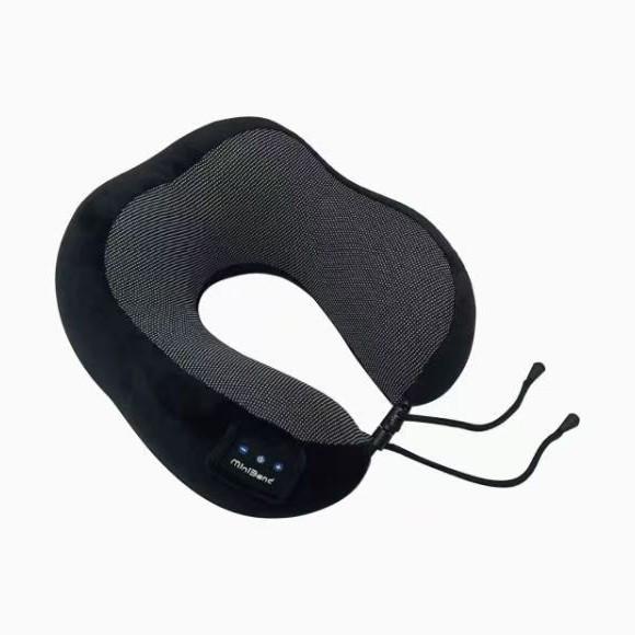 U-förmiges Bluetooth-Nackenkissen mit Stereo-Sound für Reisen und Büro