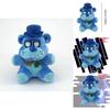 18cm Midnight Bear Plush Toy Super Soft Short Plush Stuffed Animal Cartoon Style Ideal Game Accessory