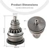 Scooter Starter Clutch Drive Component Metal Gear Part Clutch Part Repair for 50cc Engine Electric Start Replacement