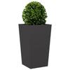 VidaXL Planter Black 45x45x75 Cm Steel, Outdoor Planter, Flower Box, Garden Box, Patio Planter, 851094