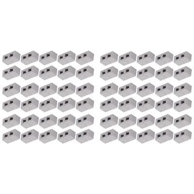 Limnyves Cinder Scale Mini Brick Miniature Small Landscaping Dollhouse Accessories 60-Pack Blocks, 1/12 Concrete, Bricks,