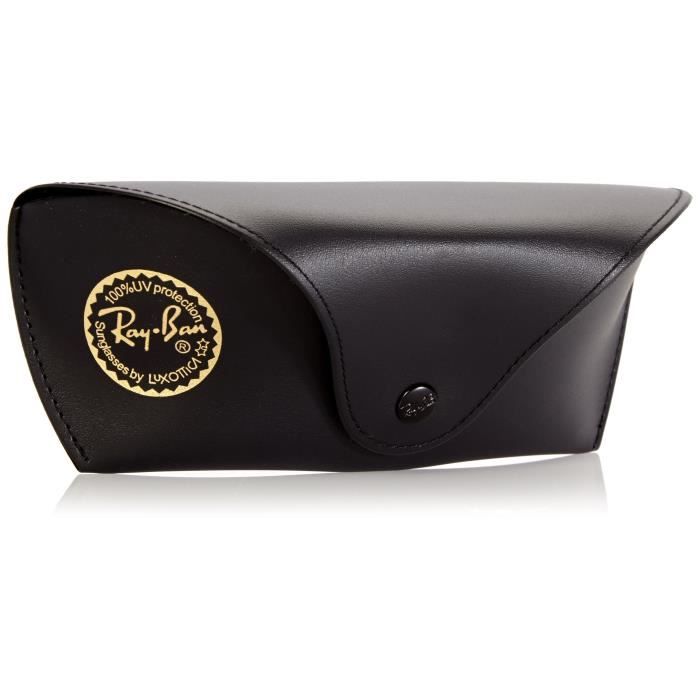 Lunettes de soleil Ray-Ban RB3183 Top Bar Rectangulaire - Gris métallisé - Indice de protection 3