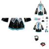 Hatsune Miku Vocaloid Pu Cosplay Top Jurk Strik Set Voor Kerstshow