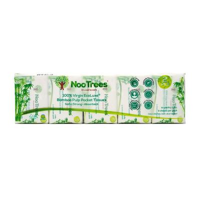 %100 Bakir EcoLuxe Bambu Selülozu Cep Mendilleri 10'lu Paket