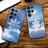 Beautiful Snowflake Phone Case For Samsung S24 25 23 22 21 20 Plus Ultra 5G Lite Shockproof Cover