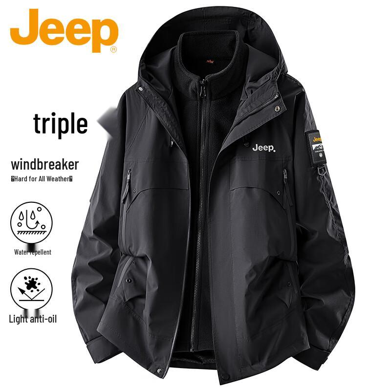 

JEEP Men s 3-in-1 Outdoor Winter Jacket L
