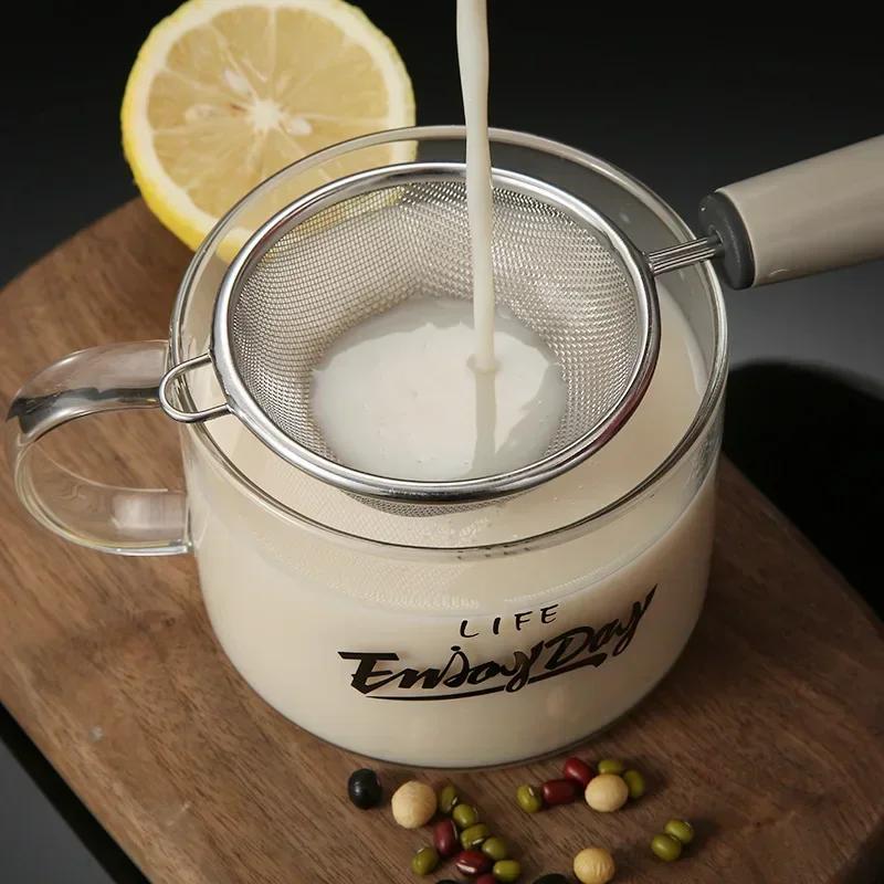 Kitchen Supplies Large Mesh Colander Hot Pot 304 Stainless Steel Colander Fine Mesh Kitchen Utensils Juice Soy Milk Filter Tools