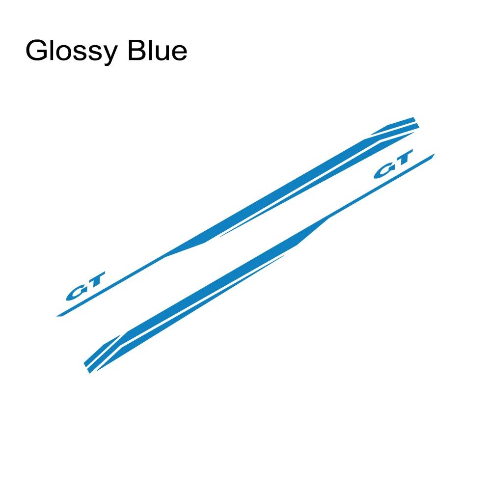 2Pcs Car Side Door Body DIY Vinyl Decals Decoration For Ford Mustang Coupe GT - Shelby GT500 GT350 Auto Styling Accessories