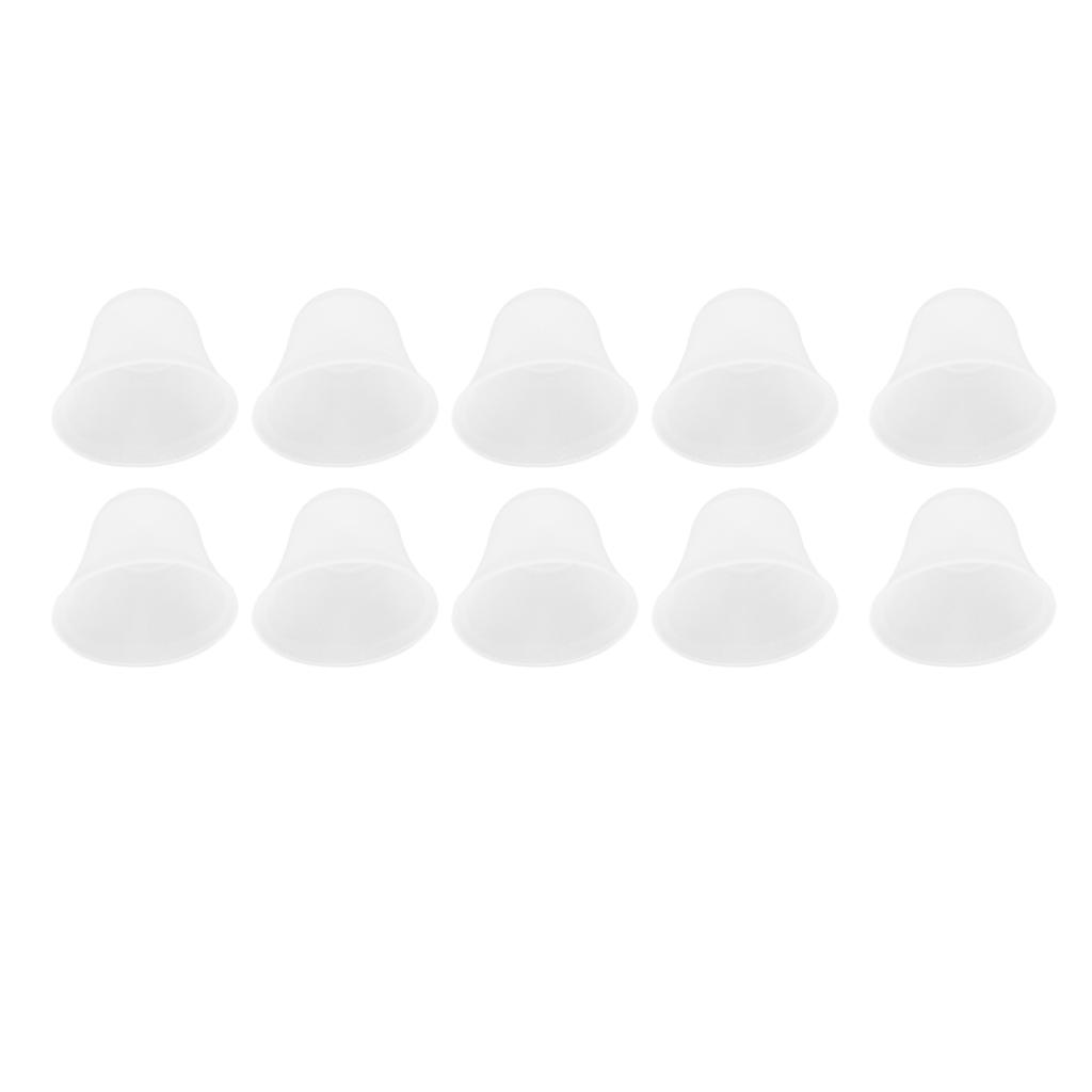10PCS Hearing Amplifier Domes Replacement Silicone Soft Earplug Eardrum Heads Earbud Tips White