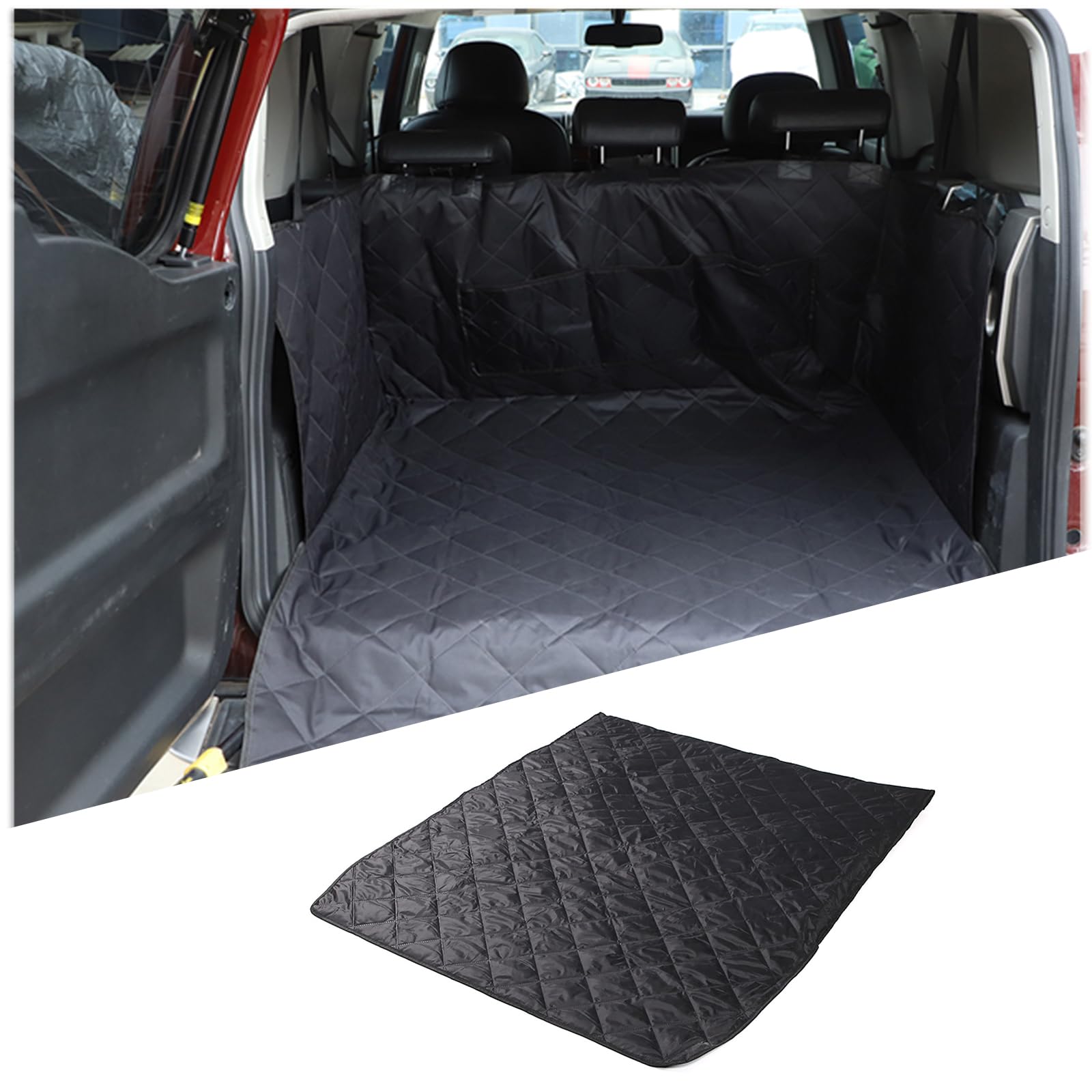 

Коврик в багажник для Toyota FJ Cruiser Drive Коврик для домашних животных Собачий коврик Багаж Автомобильный бампер Пятна Легкий Индивидуальный дизайн для путешествий и вождения (2007-2021), Сиденье, Сиденье, Чехол,