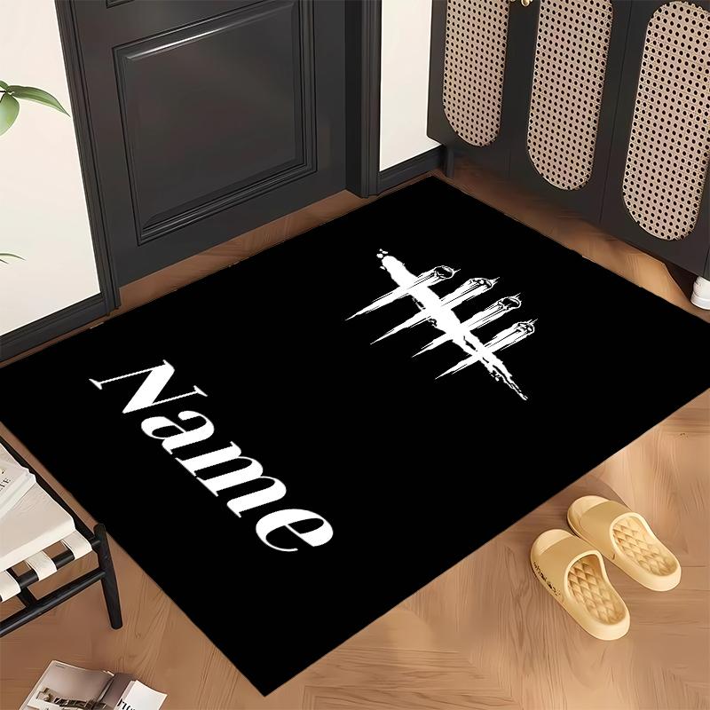 Dead by Daylight  (1) Personalized Name Office Carpet Stylish Decor for Living Room Bedroom Kitchen