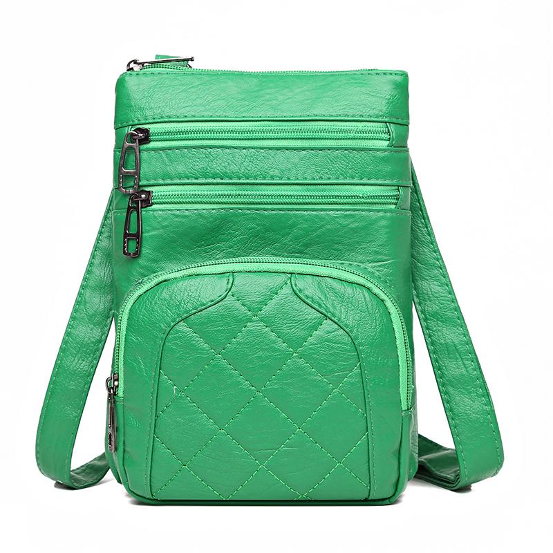 

Женская сумка через плечо из мягкой кожи, сумка для мобильного телефона, многослойная сумка, почтальон, на одно плечо, роскошный дизайнерский, женская сумочка, кошелек