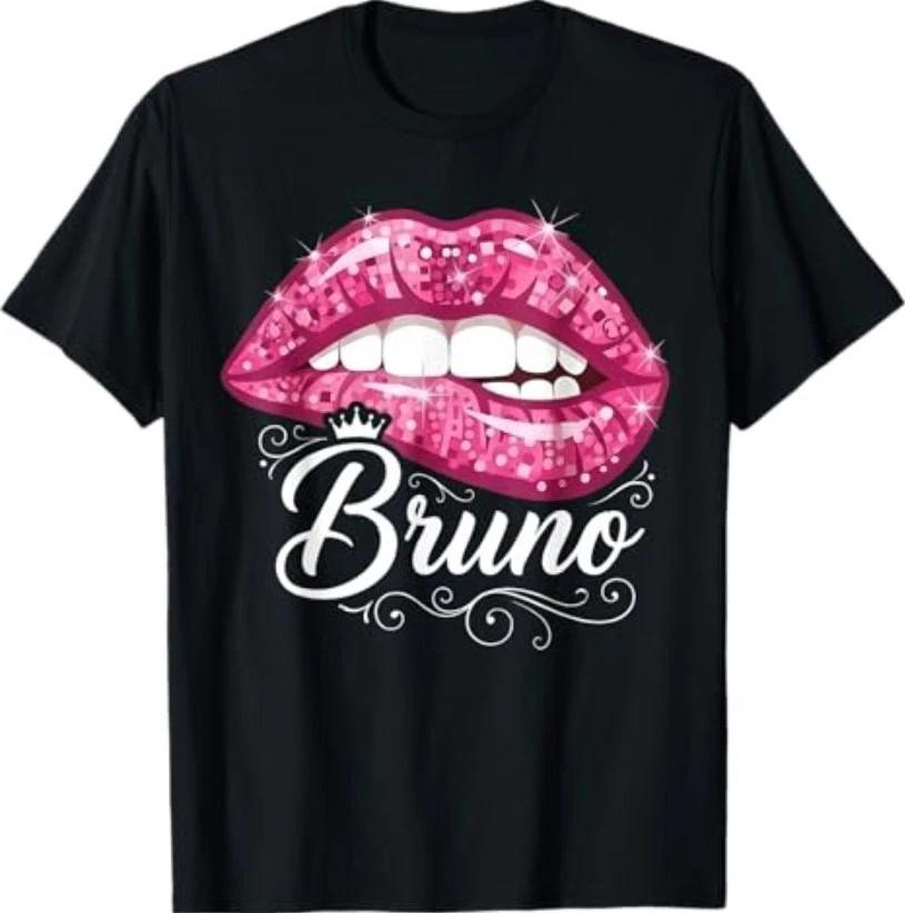 Girl Retro Bruno First Name Personalized Groovy 80 s T-Shirt XXXL