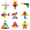 Kids Wooden Tetris Puzzle Blocks