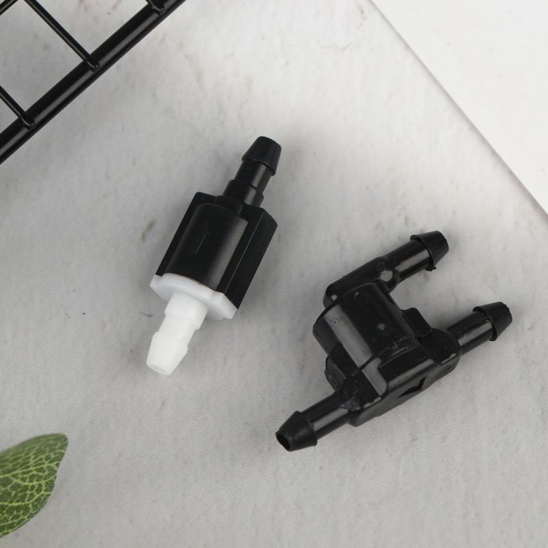 Zwart Plastic Ruitenwisser Wassersproeier Voorruit Terugslagklep Nieuw Voor Auto Ruitenwisser Sproeierleiding 3-Weg Klep Auto Accessoires