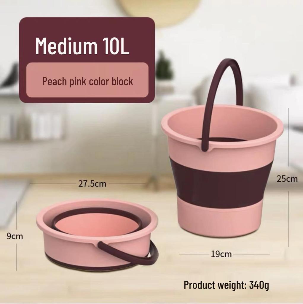 Foldable Car Trash Can & Storage Bin with Umbrella Holder - Suitable for Car Interiors, Outdoor Use, Car Wash, and Fishing.