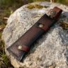 Handcrafted Leather Cutter Sheath Cutter Holder For Compacts Fixed Blade Outdoor Hand Stitched Water Resistant Design