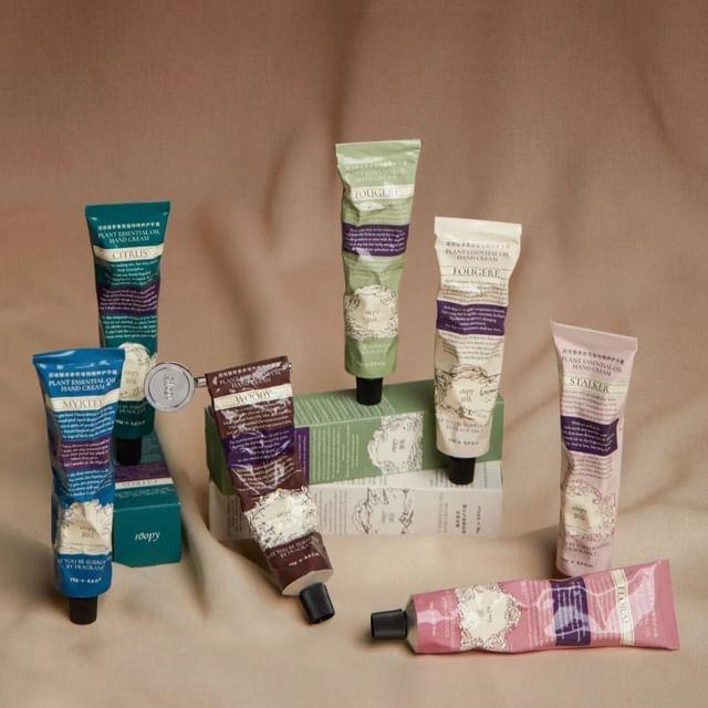 roopy - Poetic Series Fougere Plant Essential Oil Hand Cream - 7 Flavors Thaw of Snow - 75g