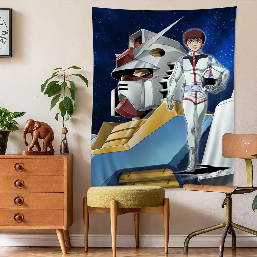 Japanese Classic Anime GGundam Tapestry Anime Tapestry Hanging Tarot Hippie Wall Rugs Dorm Wall Hanging Sheets