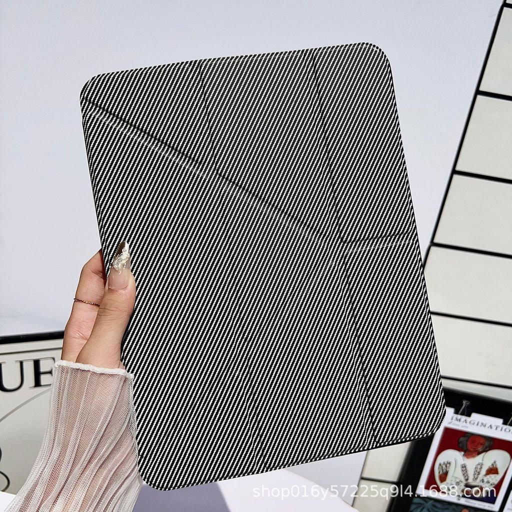 2020 iPad Pro Protective Y-Fold Carbon Fiber Case with Pen Slot & Sleep Function for 11" & 12.9" Models