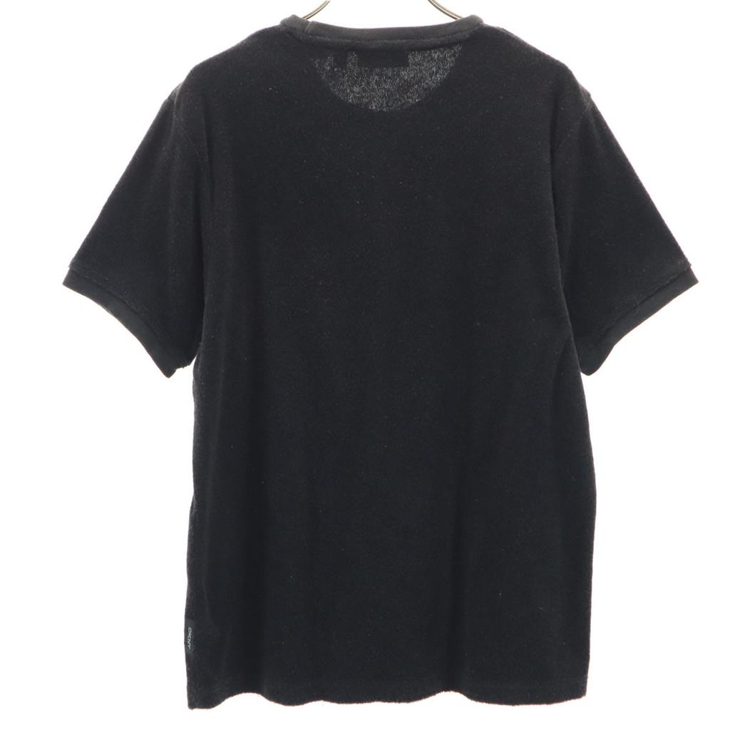 DKNY DONNA KARAN NEW YORK Short Sleeve Pile Ground T-shirt S Black Plain Men's Used