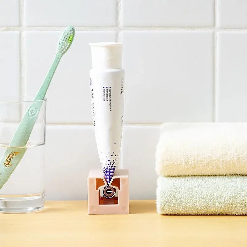 Tooth Cleaning Accessories Bathroom Supply Easy Dispenser Rolling Holder Plastic Toothpaste Squeezer Tube 1Pcs Home