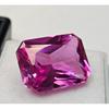 Beautiful Natural Pink Sapphire 17+ Ct Emerald Cut Certified Loose Gemstone